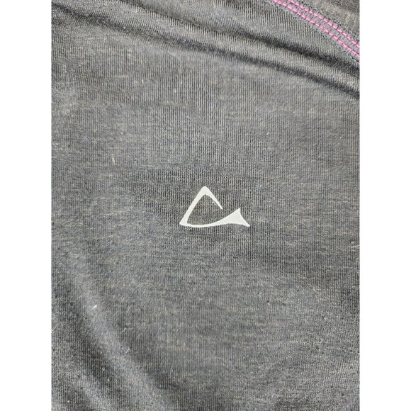 Paradox Merino Blend 1/4 Zip Base Layer Top Womens  L Black Pullover Thumb Holes - Picture 4 of 12